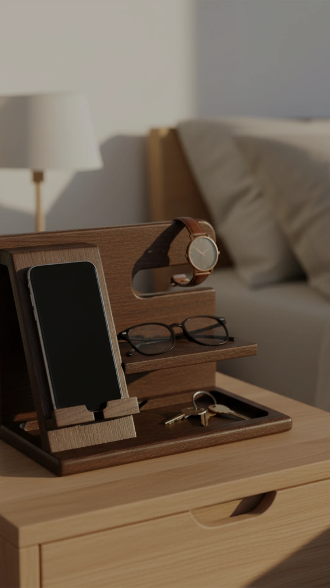 ZeniHouse Father's Day gift lifestyle — wooden desk accessories